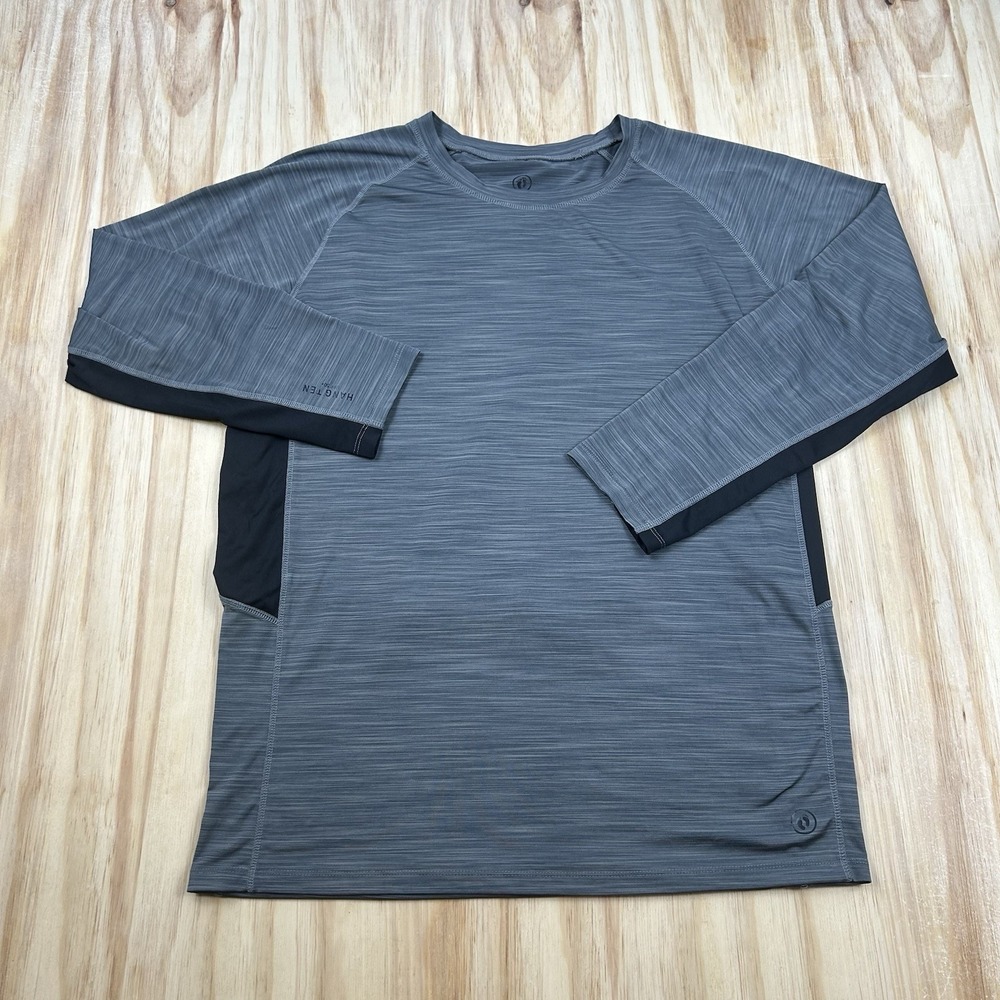 Hang Ten Shirt Mens 2XL Gray Long Sleeve Athletic UPF‎ 50+ Sun Protection
